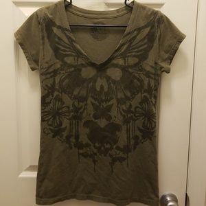 Skull butterfly t-shirt